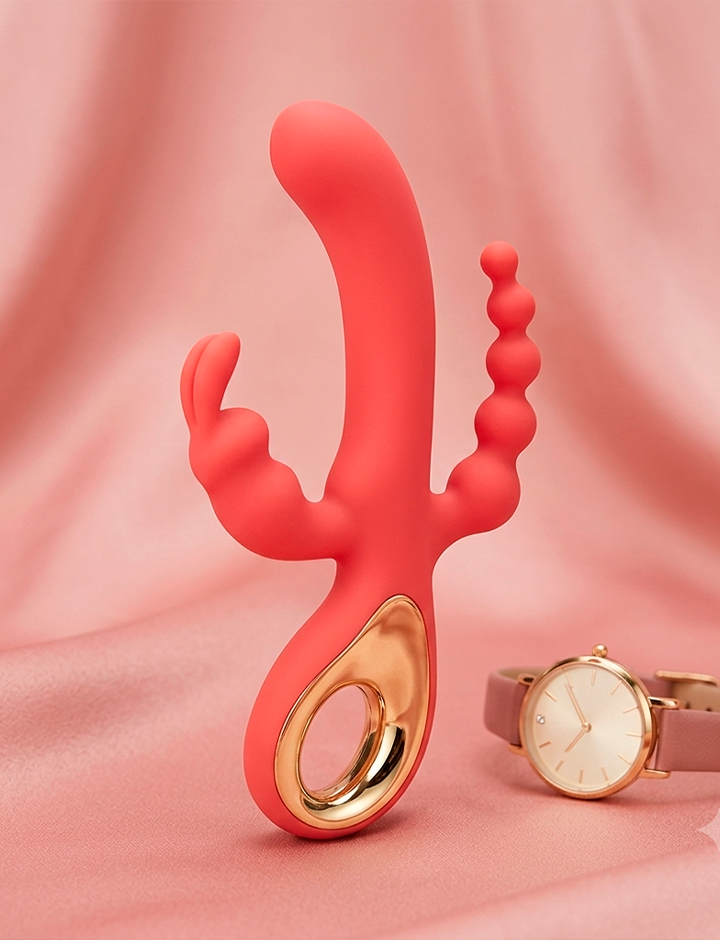 Bizcochito — vibrador de conejo 3 en 1