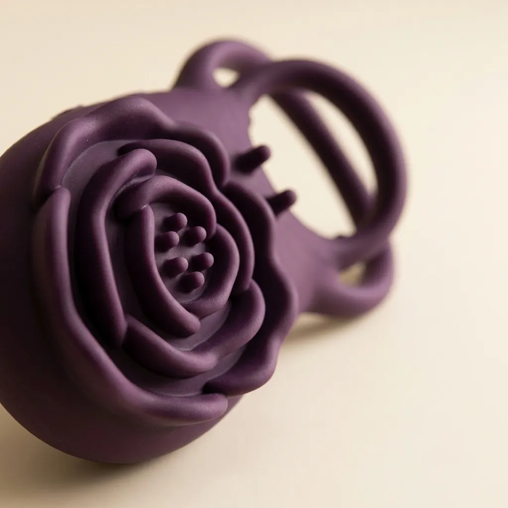 Detalle de la rosa de silicona de Rosquilla